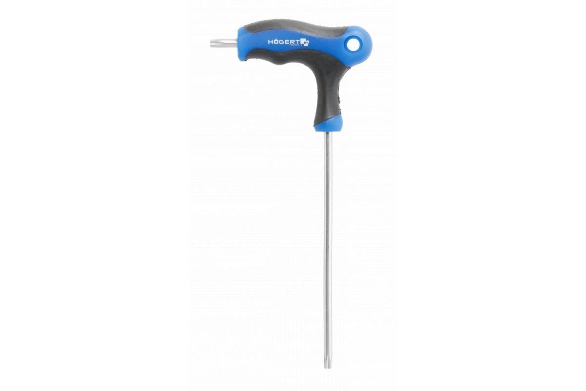 Högert Technik Torx Key T-Type Diameter 20 mm I Torx I Torx Security Key T-Handle I Security Torx Key Type T | Allen Key Made of S2 Steel I Resistant to Deformation and Abrasion