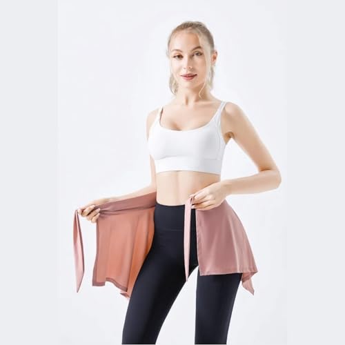 Capa de Saia Esportiva, Fibra de Poliéster Macia Saia de Yoga Xale Yoga Outfit Absorvente Yoga Amarr