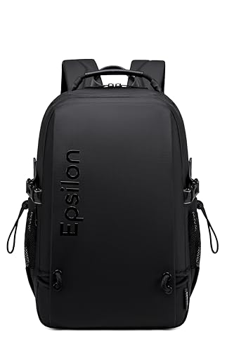 Epsilon Laptop Backpack for Men Women 25L Lightweight Water-resistant Medium Size Casual Backpack 15.6-inch Laptop Bag 5 Pockets Sleek for College...