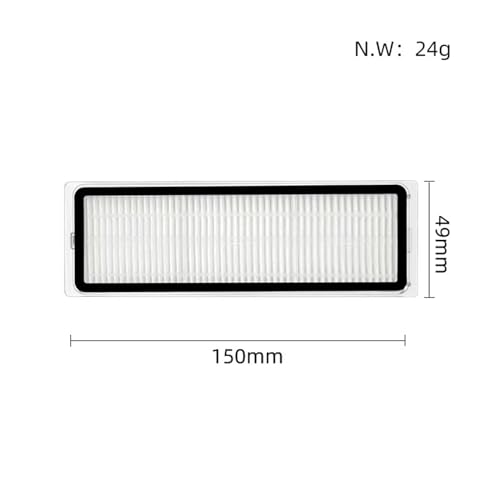 LOOHAOC Ersatzteilset HEPA-Filter kompatibel mit L10s Ultra/L10s pro/D10s plus/L10 Ultra/L10 Prime Xiaomi X10 Plus (4 HEPA-Filter)