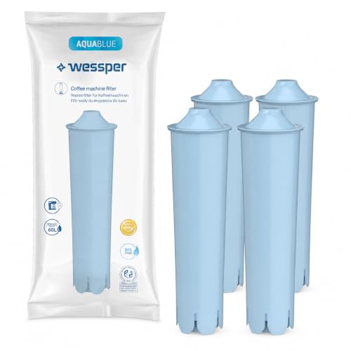 Wessper AquaBlue Filtre à Eau pour Jura Impressa GIGA J ENA 4 Pièces