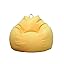 Highdi Pouf Poltrona Sacco Bambini & Adulti Bean Bag Fodera per Sacco di Fagioli per Decorazione della Soggiorno Camera Giardino Salotto Balcone, Senza Ripieno (Grigio scuro,90x110cm