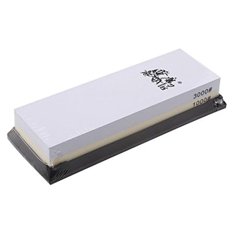TAIDEA 1000/3000 Grit Combination Corundum Whetstone Knife Sharpening Stone/ Double-Sided Cover