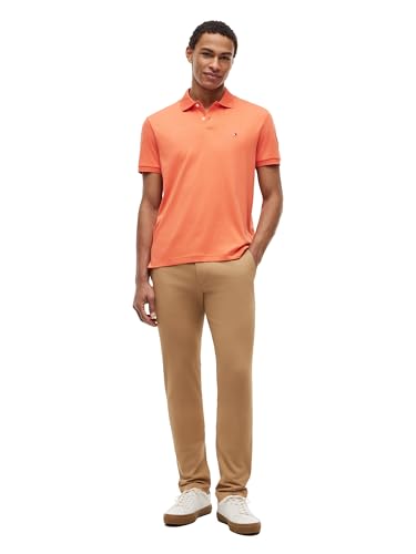 Image of Tommy Hilfiger Mens Short Sleeve Casual Polo Shirts in Regular Fit with Liquid Cotton