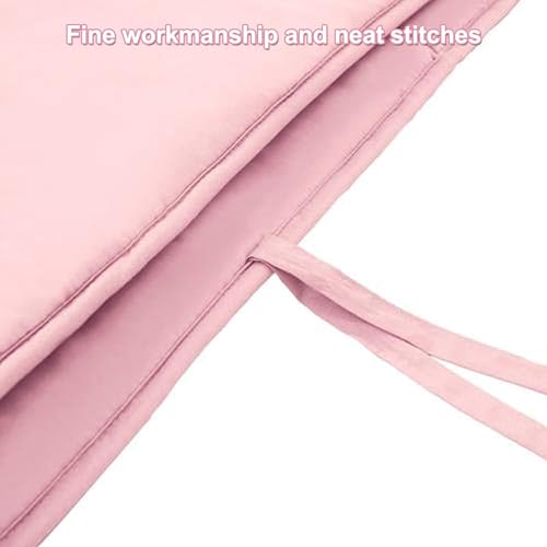 4 Pcs Crib_Bumpers Padded Soft Cotton, Crib_Liner Prevent Bumperless,Crib_Bedding Set for Boys and Girls, Anti_Bumper, Crib_Kids Protective Pad Sets (Pink)