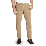 Weatherproof Vintage Hiking Pants for Men | Casual Stretch Pants for Men | Straight Slim Fit Chino Mens Tech Pants | Size 38W x 34L, Khaki