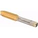 Hertel Spiral Point Tap, 9/16-12 UNC, 3 Flutes, Plug Chamfer, HSS, TiN Coated, Right Hand Thread, 3-19/32