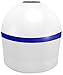 Connecticut Electric AL20Mor Aqua Buoy 20-Inch Solar Lighted Mooring Buoy, White with Blue Stripe
