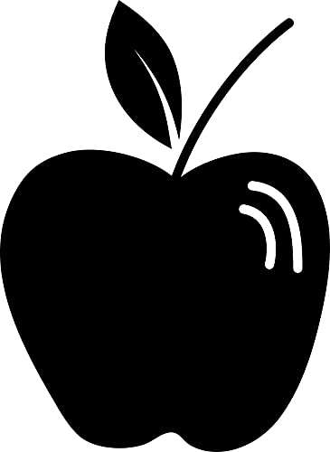 Infusion Apple Rubber Stamp, 2 X 2'' Wood Stamp - Image 2