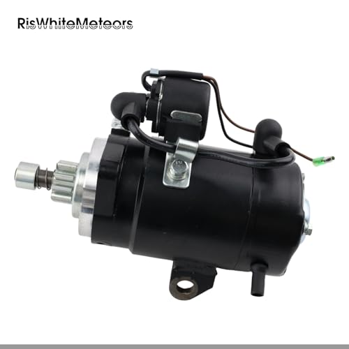 Motor de arranque compatible con Yamaha Outboard C55ELR 1991-1995 y Mercury Marine miniatura 4