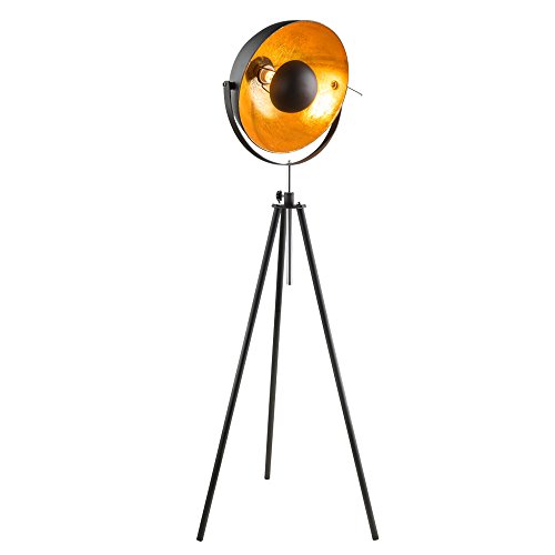 Preisvergleich Produktbild Steh Lampe Decken Fluter Scheinwerfer Wohnraum Beleuchtung goldfärbig Globo 58305