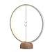 Produktbild Runde Ring heng Balance Lampe - elliptische magnetische Midair Switch USB Wiederaufladbar LED-Licht, Schreibtischlampe Tischlampe,Natürlicher Massivholz Anti-Rutsch-Lampenfuß Aluminium Lampenfassung