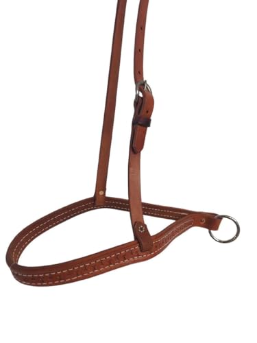Custom Made in USA Leather Oiled Tooled Nosband