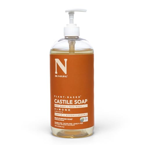 Castile Liquid Soap Dr. Natural gel visage corps cheveux hydratant amande 946 ml