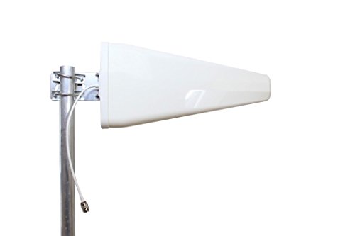 Antenna World COM-072712LP 700-2700 MHz Wide Band 12dBi Directional Cellular Log Periodic Outdoor Yagi Antenna with N Female