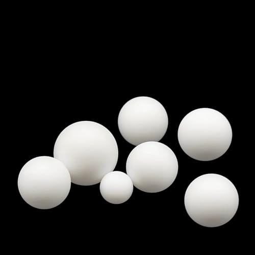 Shrandi PTFE Teflon Beads 0.08"-4.72" (2mm-120mm) Precision Plastic Balls Sealing Balls for Lab/Industry Diaphragm Pump white Dia.42MM【1pcs】