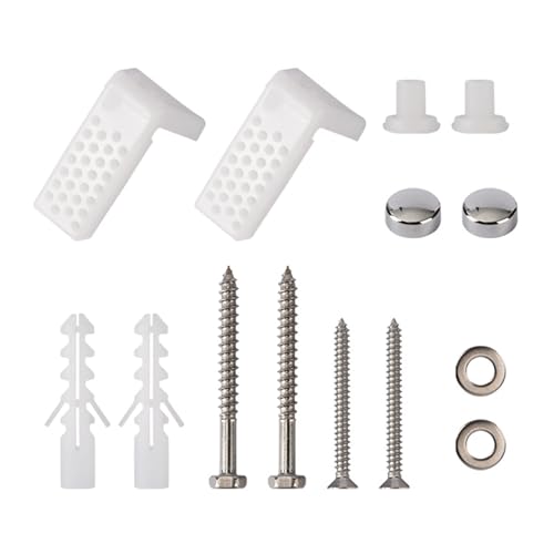 14pcs/Set Tools Bathroom Foot Mounting Toilet Screws Heavy Duty Fixing Accessories Replacement Parts Bolts Fixture Base L Shaped Expansion Tube Head Screw Screw for Gypsum Board