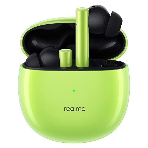 Image of realme Buds Air 2 True Wireless in Ear Earbuds with Active Noise Cancellation (ANC), Super Low Latency Gaming Mode, Smart Wear Detection, Fast Charging & Up to 25Hrs Playtime (Closer Green)