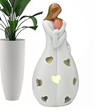 Estatua de portavelas para mamá, soporte de resina con vela LED parpadeante, decoración de habitación para el día de la madre, Navidad, cumpleaños