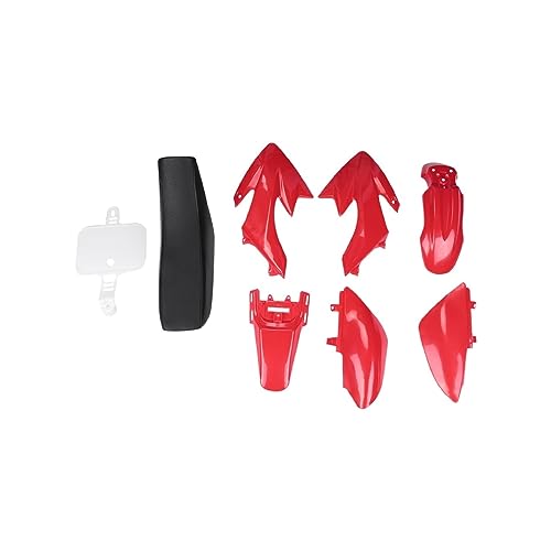 Kits pour moto CRF50 plastique rouge flexible 8 pièces avec garde-boue