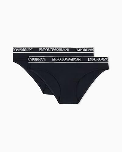 Slip Emporio Armani femme lot de 2 sous-vêtements noirs en taille S