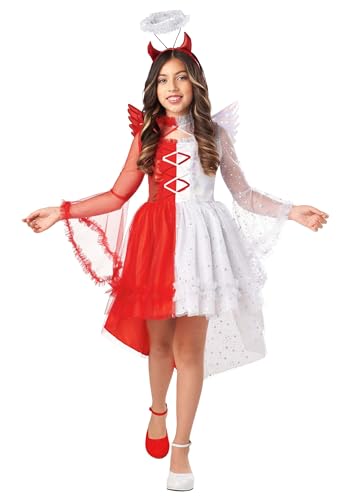 Disfraz de ángel y diablito para niñas miniatura 2