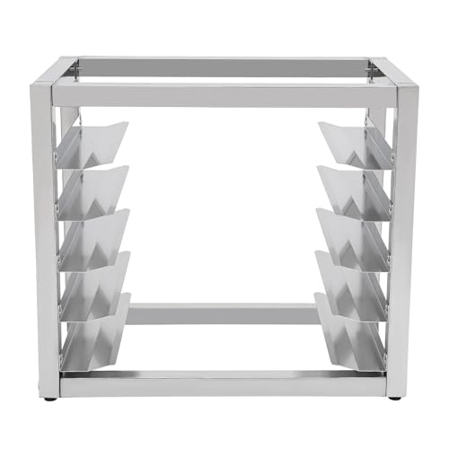 【Ampia capacità】: i ripiani a 5 strati possono ospitare ed esporre teglie da forno da 60 x 40 cm (non incluse), mantenendo lo spazio in cucina nizzato
