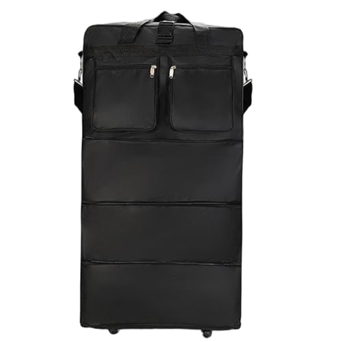 Bagage pliable à 3 niveaux imperméable avec roulettes et poignée