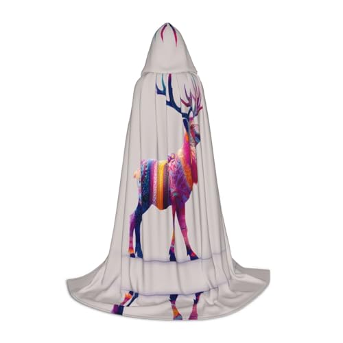 ZQYTGFDC Dopamine Elk S - Capa con capucha para adolescentes, para disfraces de cosplay de Halloween