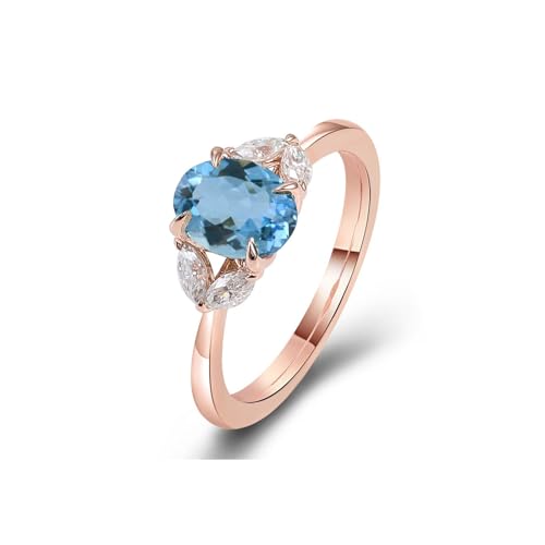 FYBIOD 10K 14K 18K Gold 2 Carat Oval Cut Leaf