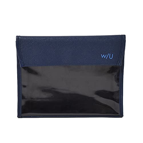 Pochette en PU Nakabayashi W/U l'organisateur bleu marine idéal pour vos déplacements