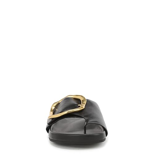 Franco Sarto Women's Brianka Slide Sandal Black Leather 6.5 M by Franco Sarto - Used condition - Image 3