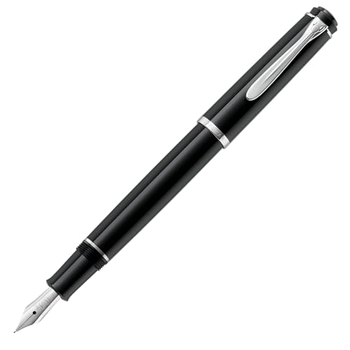 Stylo-plume Pelikan Classic M205 noir avec une plume moyenne à cartouche