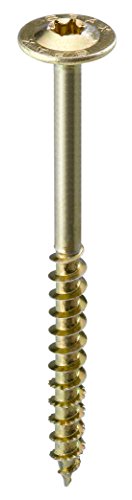 SPAX 5/16" x 4-1/2" Tornillos Tirafondo para madera Cabeza Plana con Arandela Interior Structural Wood Lag Screws Powerlags Torx T-Star (50 unidades) Incluye punta