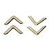 Pssopp Vintage Iron Book Corner Protectors, 50pcs, Bronze Finish, Lightweight, Easy to Install, Suitable for All Ages, Made of Premium Iron, 2.2mm, Vintage Design (C103 Brass Color)