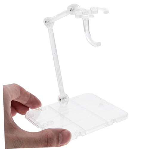 SEWACC 多機能透明プラスチックフィギュアスタンド 可能な模型ホルダー デスクトップ用玩偶ディスプレイラック おもちゃ収納安定サポート