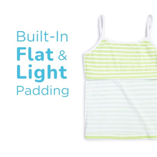 Image of YouGotPlanB Cotton Padded Camisole | Pack of 1 | Ages 8-16 Years | Built-in Light Padding | Full Coverage | Ideal for School