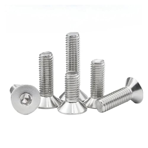 Tornillos avellanados M3 DIN7991 en acero inoxidable 304 con cabeza hexagonal 4