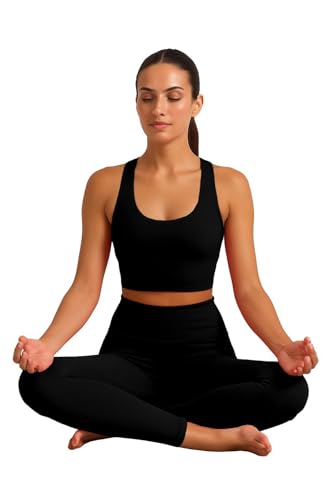 Legging de gym pour femme en microfibre extensible à taille haute - 6