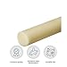 1.250 (1-1/4 inch) x 13 inches Nylon 6/6 Plastic Round Rod Durable Plastic Versatile Use DIY Metalwork Mechanical Industrial-Grade Material