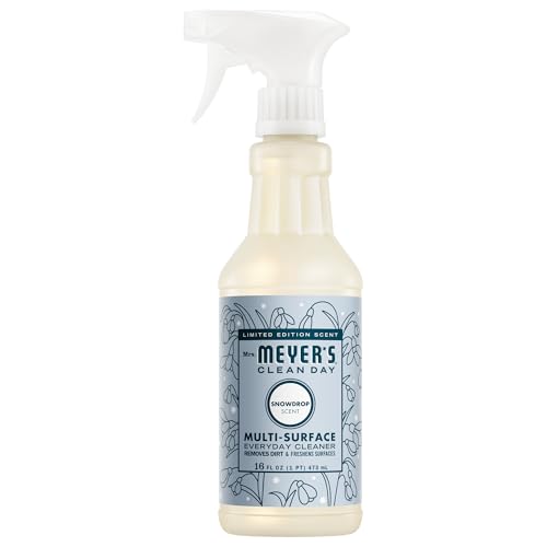 MRS. MEYER'S CLEAN DAY Multi-Surface Everyday Cleaner, Snowdrop Scent, 16 Fl Oz Bottle