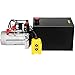 VEVOR12 Quart Hydraulic Power Unit, Double Acting Dump Trailer Pump, 3200 PSI Max Relief Pressure & 0.91 GPM Flow Rate, DC 12V Hydraulic Pump with Metal Reservoir for Dump Trailer Car Lifting