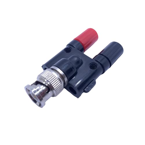 2-Pack Adaptador BNC macho a banana hembra dual 4mm miniatura 4
