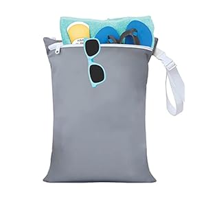 YaKuss Cloth Diaper Wet Dry Bags, Waterproof Reusable Travel Beach Pool Yoga Gym Sports Duffel Bags for Soiled Baby Item…