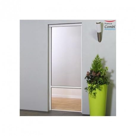 Confort mosquitera Enrollable, Aluminio, Gris, 125 x 5 x 230 cm