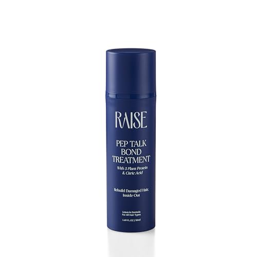 Image of Raise Pep Talk Bond Treatment | 2-Minute Leave-In Hair Mask for Damage Repair | Peptide Bond Repair & 5-Plant Protein | SLS & Paraben Free | 50 ml