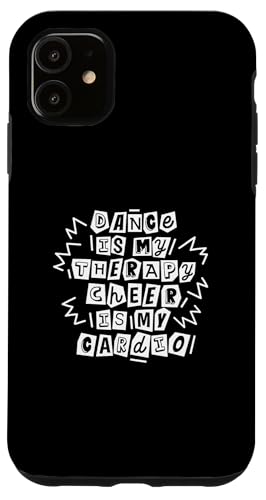 El baile es mi terapia La alegría es mi ejercicio cardiovascular - Divertida animadora Carcasa para iPhone 11