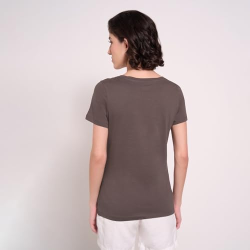Image of Honey Women's 100% Cotton T-Shirt | Regular Fit | Round Neck | Half Sleeve