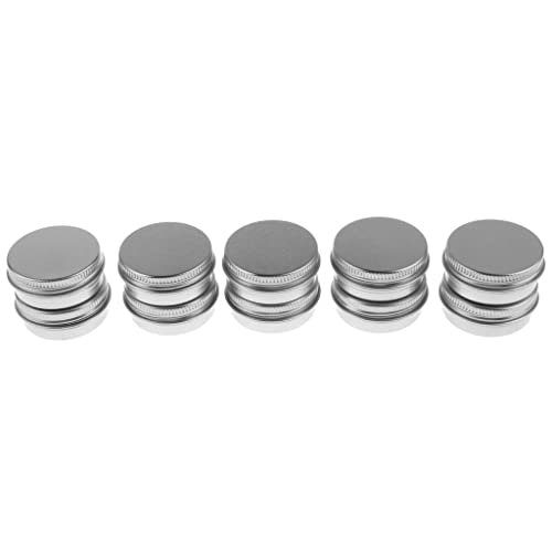 LYLA Lots of 10 Pieces 15g Empty Round Aluminum Tin Storage Jar Cosmetics Cream Containers with Screw Top Lids for Candles Balm Salves|Health & Beauty | Makeup | Makeup Tools & Accessories