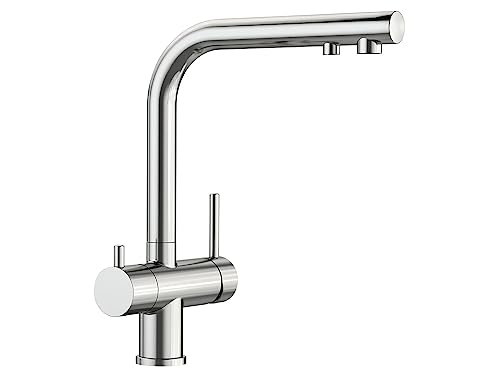 BLANCO Filtre Fontas II en acier PVD | Haute pression | Clapet anti-retour | Cartouche en céramique | Qualité de l'eau sûre et économie d'eau | Filtre encore nécessaire